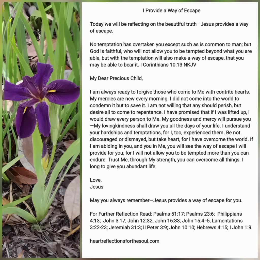 Jesus Provides a Way of Escape