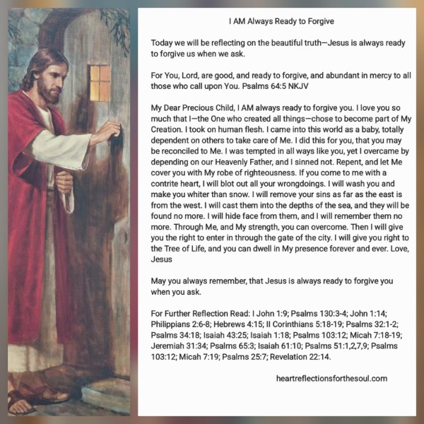 Jesus is Always Ready to Forgive